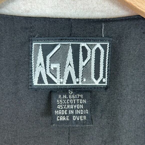 Vintage Agapo Womens Boho Vest Size S Western 90s Aztec Button Causal Abstract - Picture 5 of 9